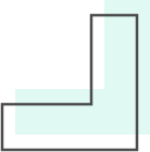 Retro L-Shape with Green Retro L-Shape with Green